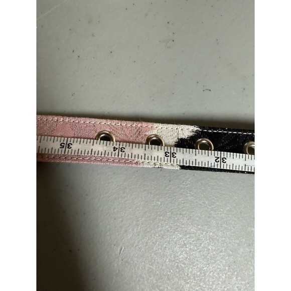 St. John 45478 Textured Cowgirl Waist Belt Rhinestone Buckle Sz 10 Dust Bag main image 4